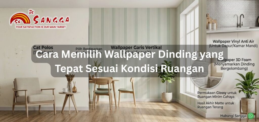 Cara Memilih Wallpaper Dinding yang Tepat Sesuai Kondisi Ruangan